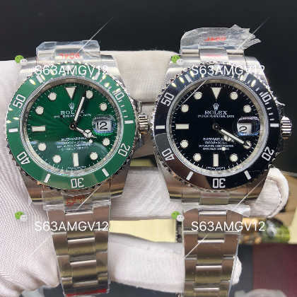 N厂手表 N厂劳力士绿水鬼黑水鬼V8版本904钢3135机芯对比AR VR厂劳力士绿水鬼