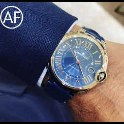 AF卡地亚蓝气球42毫米蓝面WSBB0025腕表真假对比