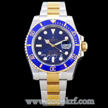 AR厂劳力士间金蓝水鬼904钢腕表真假评测