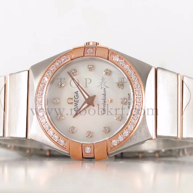 ZF厂欧米茄星座女款27毫米石英机械腕表真假对比评测