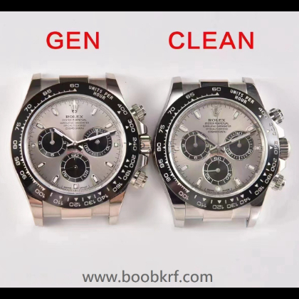 clean厂劳力士迪通拿灰陶迪白金迪真假对比评测
