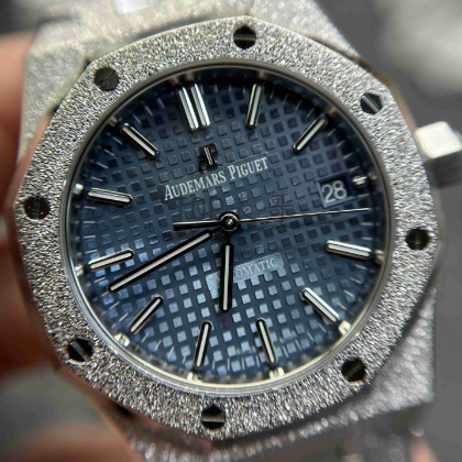 APS厂爱彼AP15454霜金37毫米蓝盘腕表