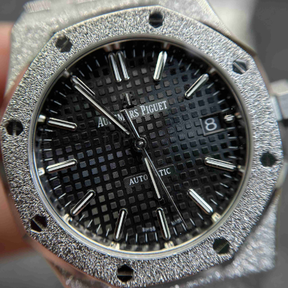 APS厂爱彼AP15454黑盘37毫米霜金腕表