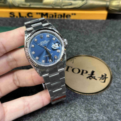 VS厂劳力士日志36毫米126234蓝盘镶钻面