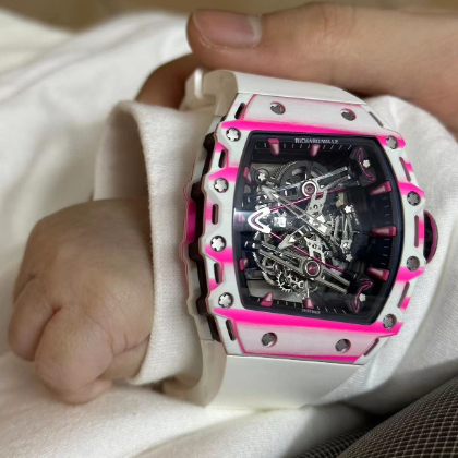 理查德米勒38-02樱花粉订制机芯真假对比评测