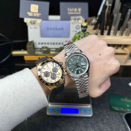 vs厂劳力士日志41型薄荷绿126334