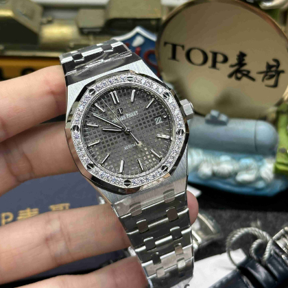 APS工厂爱彼AP15451ST灰盘腕表37毫米一体3120机芯