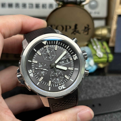 APS厂IWC万国表海洋时计系列IW376803黑盘腕表