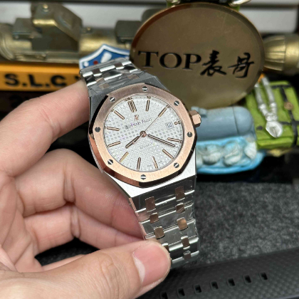 APS工厂爱彼15450SR间金37毫米一体3120机芯