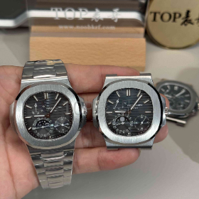 OME工厂百达翡丽5712A v2版本对比PPF工厂5712满改定制版本百达翡丽鹦鹉螺5712A真假对比评测