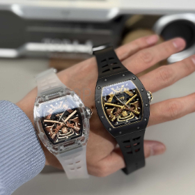 理查德米勒047日本武士陀飞轮腕表理查德米勒改装定制蓝宝石水晶表壳潘玮柏同款理查德米勒手表