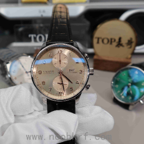 APS厂万国新款葡萄牙计时系列葡计沙丘金 IW371624王阳同款万国一体丹东69355机芯真假对比评测