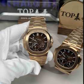 PPF厂百达翡丽鹦鹉螺5712R玫瑰金钢带v3版本一体240机芯