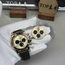 CBD工厂劳力士新款迪通拿126518余文乐丹东4131机芯配重表壳包金改装替用盘面