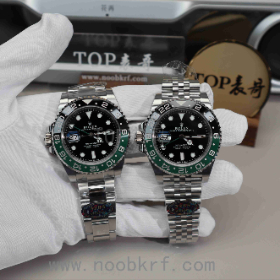 V厂clean工厂劳力士格林尼治左撇子雪碧圈丹东3285机芯对比vs工厂劳力士雪碧圈那个好真假对比评测