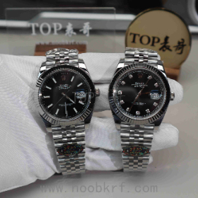 V厂clean工厂劳力士日志41毫米126334黑盘腕表丹东3235机芯对比vs工厂日志41黑盘真假对比评测