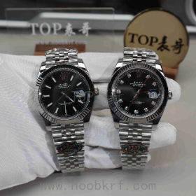 V厂clean工厂劳力士日志41毫米126334黑盘钻刻度丹东3255机芯对比vs工厂日志41毫米黑钻真假对比评测